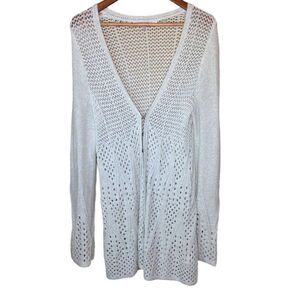 Anthropologie | Knitted & Knotted Crochet Sweater Medium